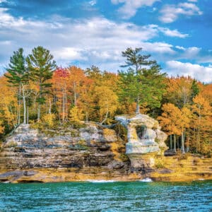 Pictured Rocks in the Fall