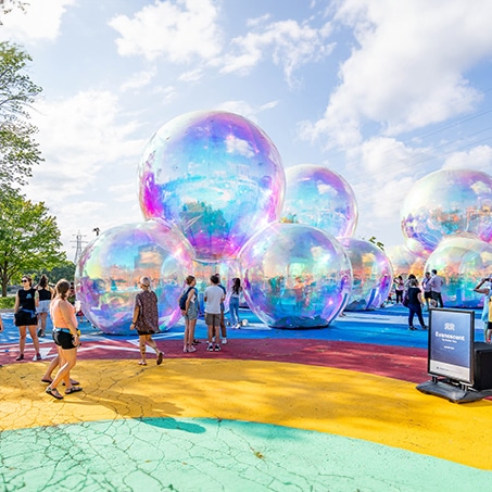 Art installation "Evanescent" at the Return to the River Festival